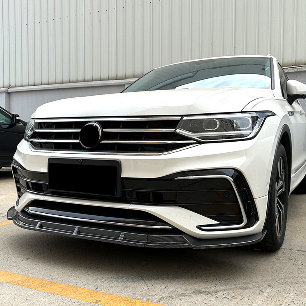 AMP-Z Front Bumper Lip Spiltter For VW Volkswagen Tiguan Rline MK2 2021-2023