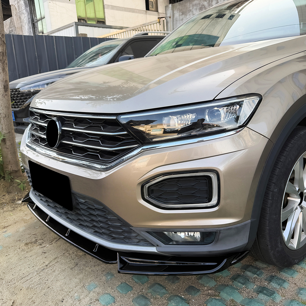 AMP-Z Front Bumper Lip Splitter For VW Volkswagen T-Roc Standard 2018-2022