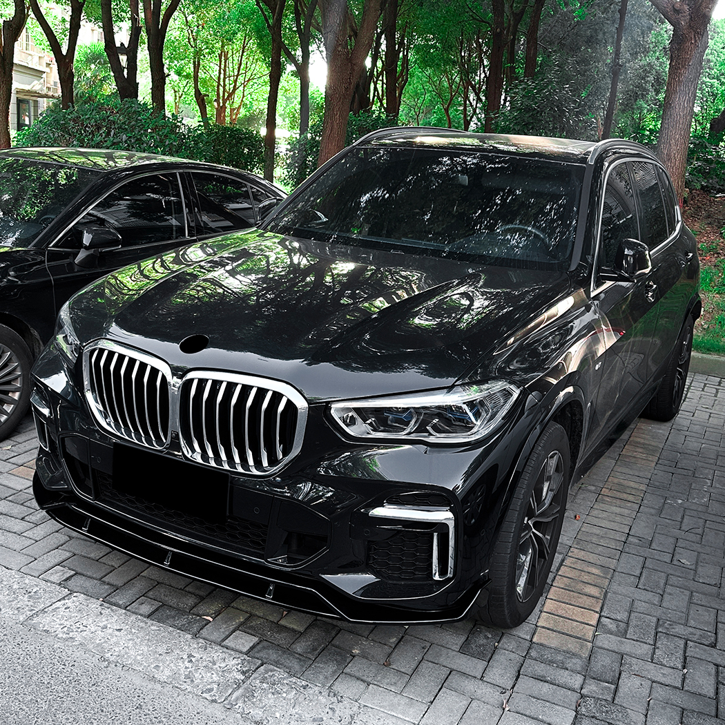 AMP-Z Front Bumper Lip Splitter For BMW X5 G05 Pre-Facelift M Sport 2019-2022
