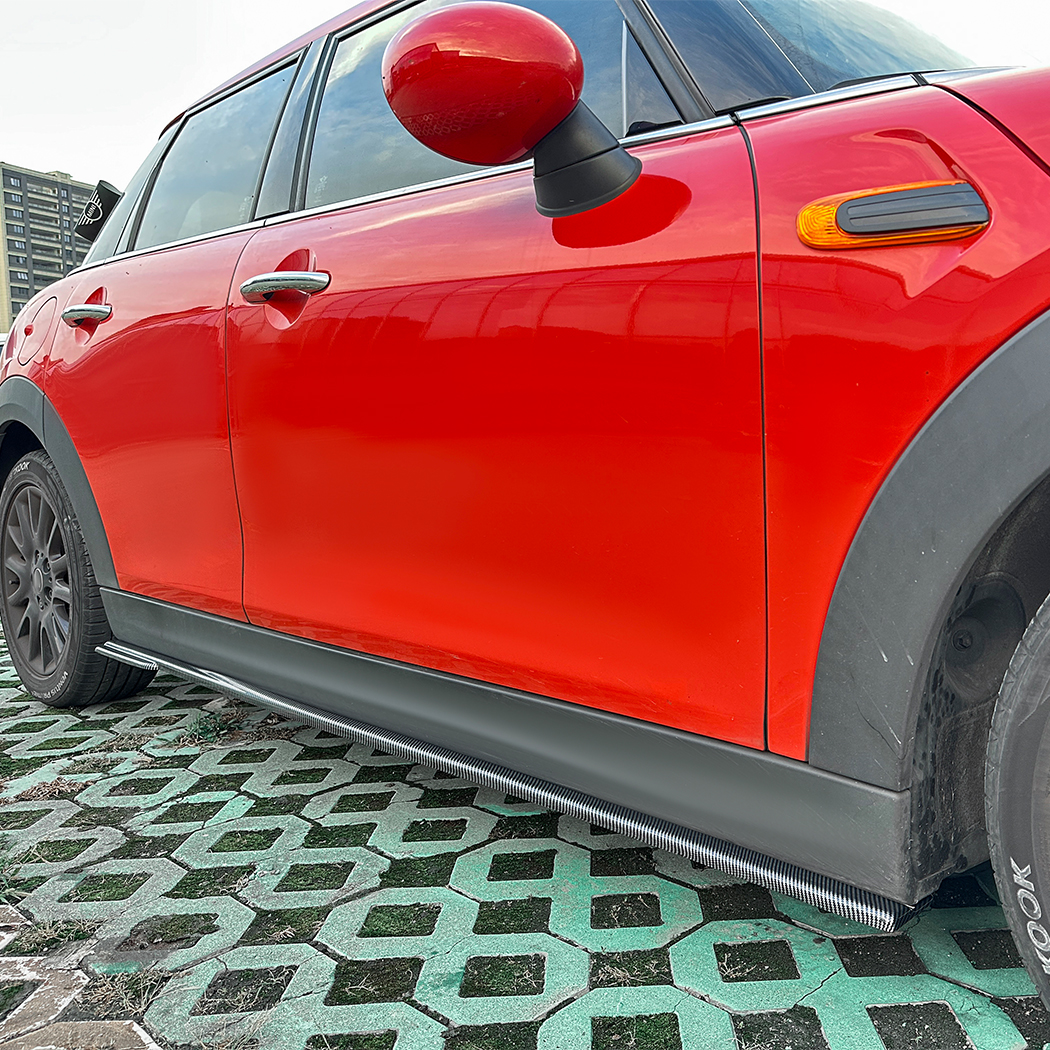 AMP-Z Side Skirt Rocker Panel Splitter Lip For BMW Mini Cooper F55 4-Doors Standard 2014-2024