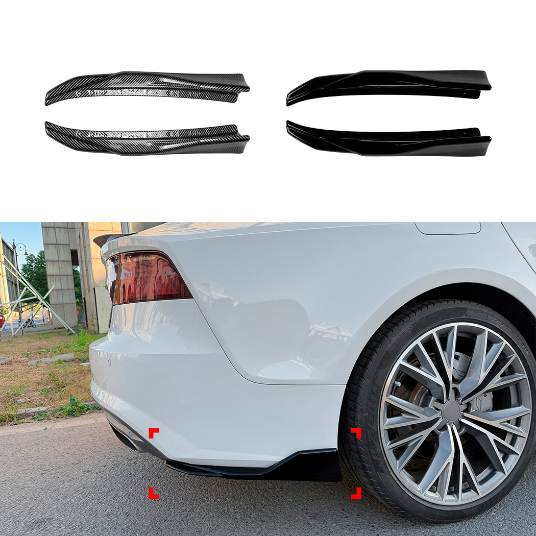 AMP-Z Rear Side Splitter Sticker For Audi A7 C7 Facelift 2015-2017