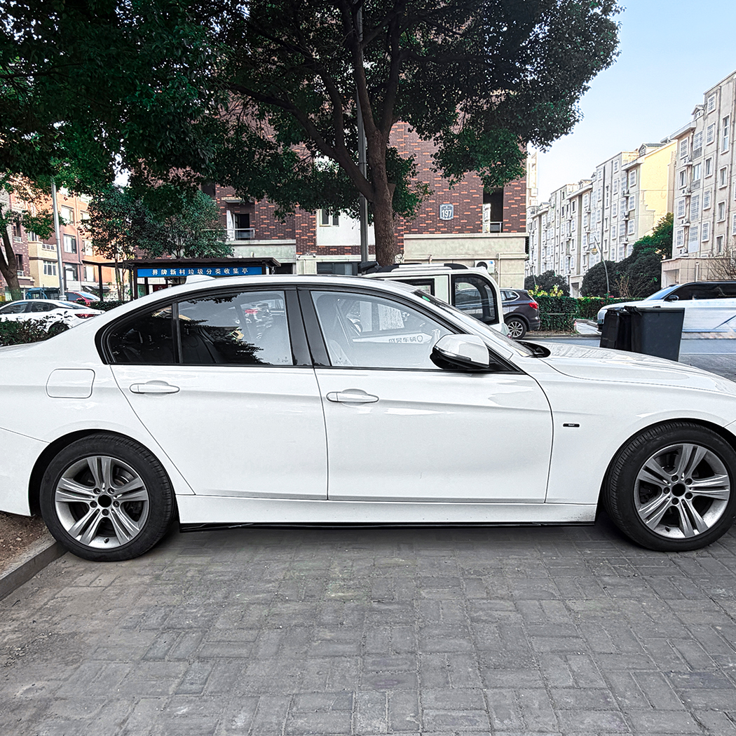 AMP-Z Side Skirt Rocker Panel Splitter Lip For BMW 3 Series F30 F31 Standard 2013-2019