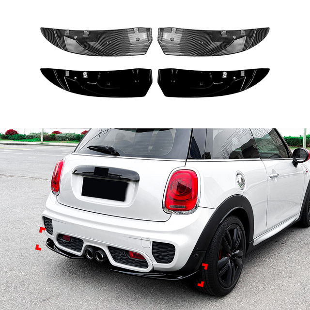 AMP-Z Rear Bumper Spoiler Lip For BMW Mini Cooper F55 F56 F57 JCW Pre-Facelift 2014-2021