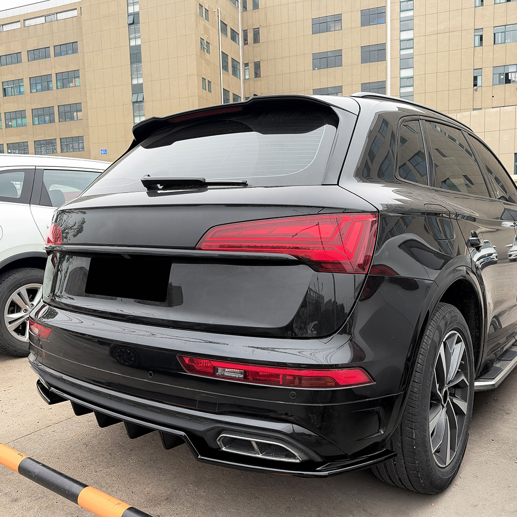 AMP-Z Rear Bumper Spoiler Lip For Audi Q5 FY Facelift Sline 2021-2024