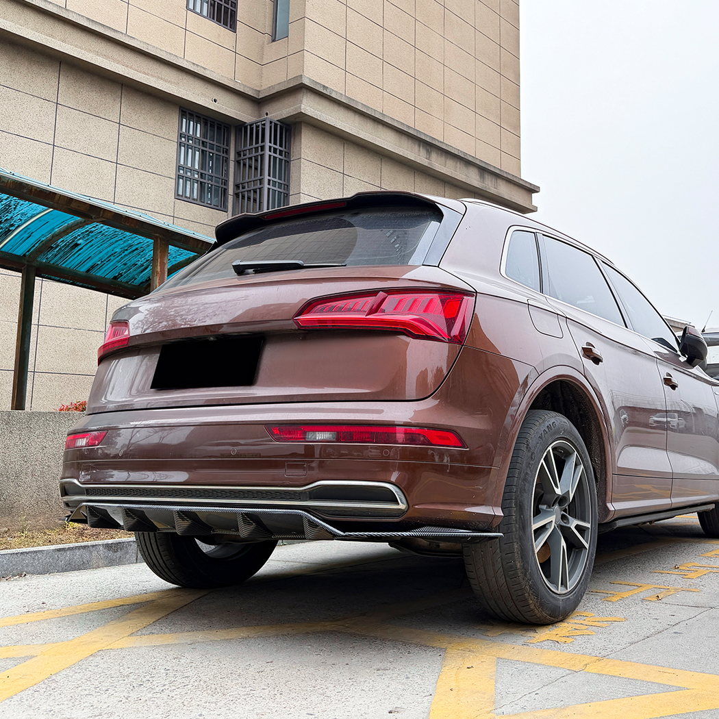 AMP-Z Rear Bumper Spoiler Lip For Audi Q5 FY Pre-facelift Sline 2018-2020