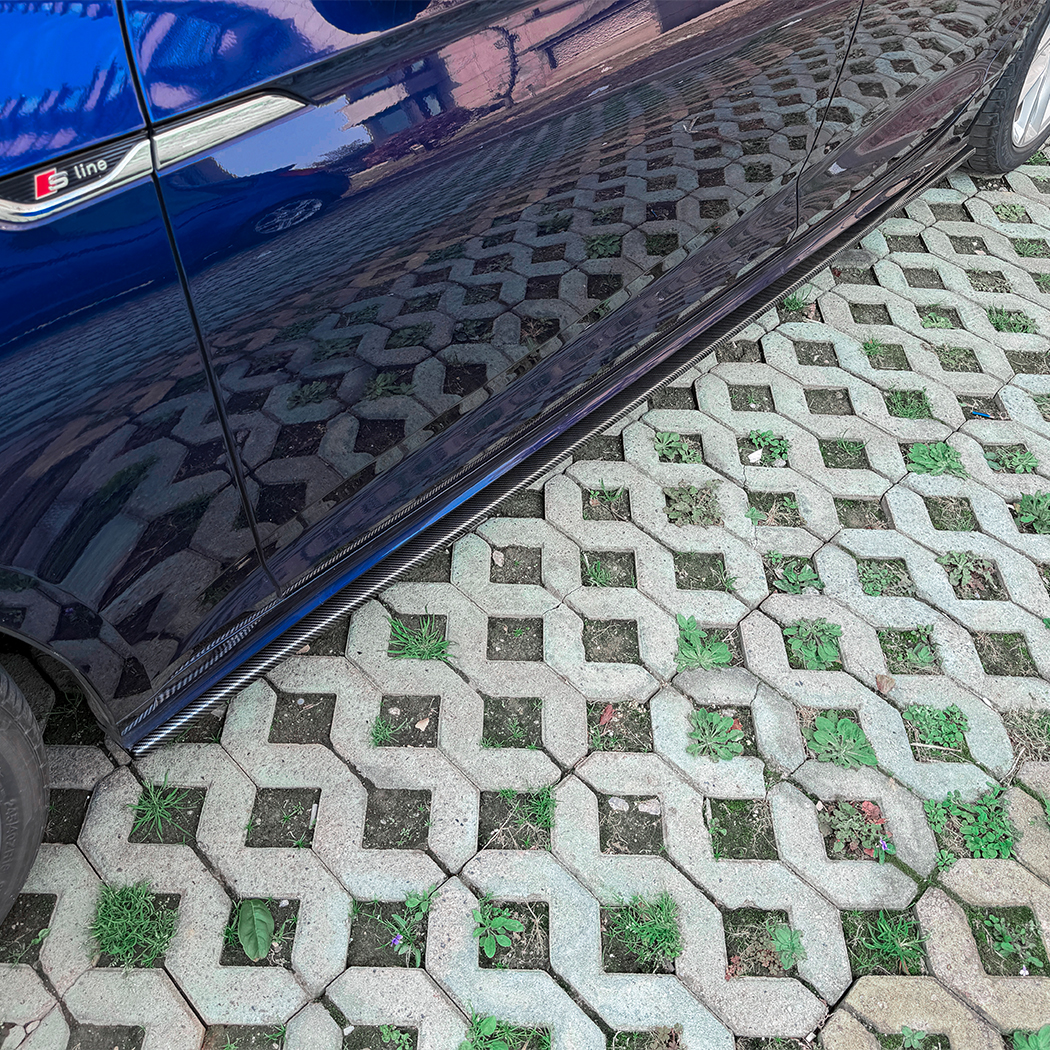 AMP-Z Side Skirt Rocker Panel Splitter Lip For Audi A5 S5 F5 Facelift Sportback 4-Doors 2021-2024