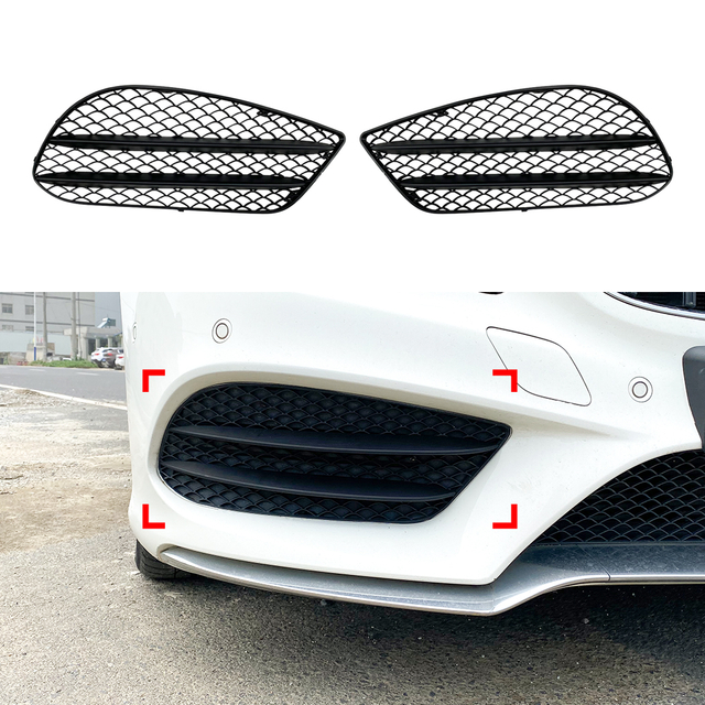 AMP-Z Grille Grille Grille لـ Mercedes Benz E Class C207 A207 FaceLift AMG-Line 2013-2016