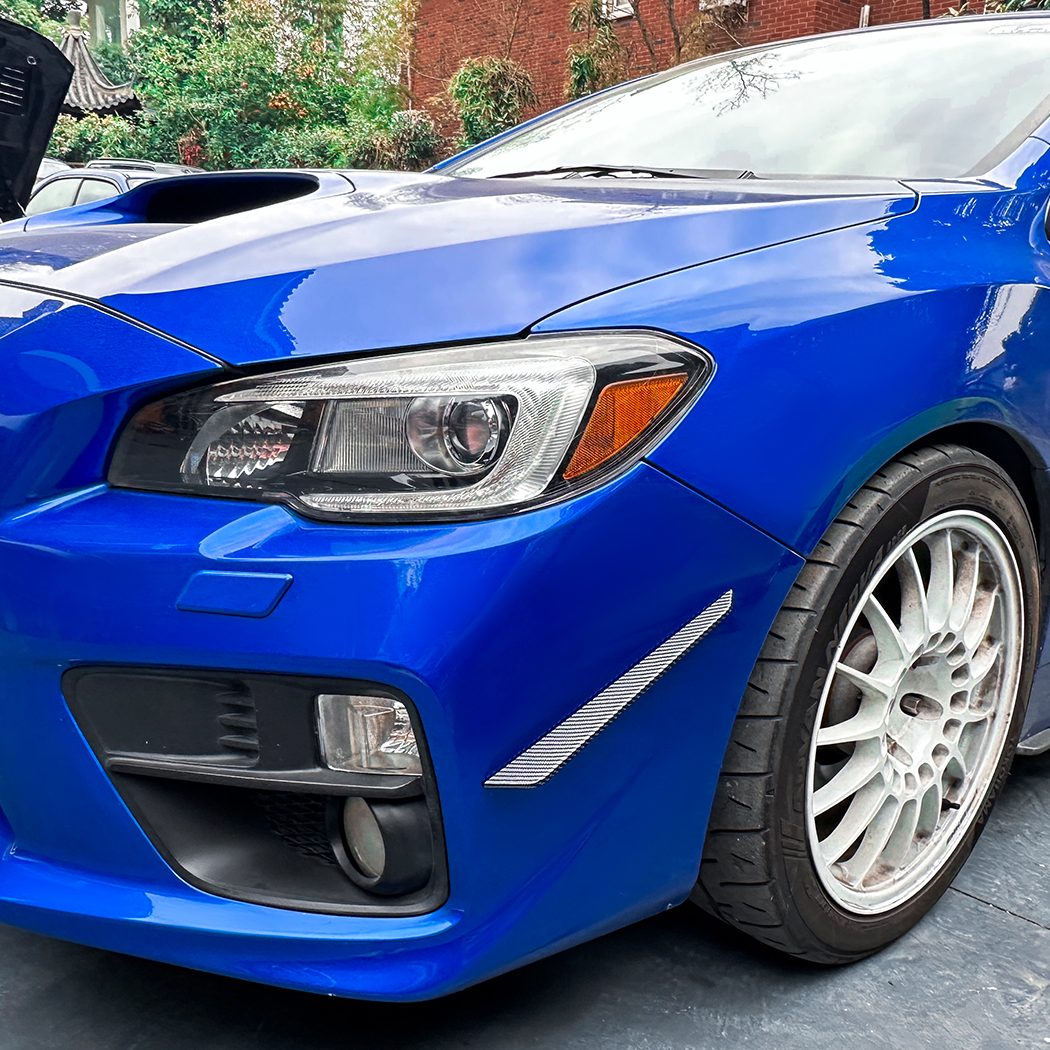 AMP-Z Front Bumper Fins Side Spoiler Canards For Subaru WRX STI VA 2015-2021