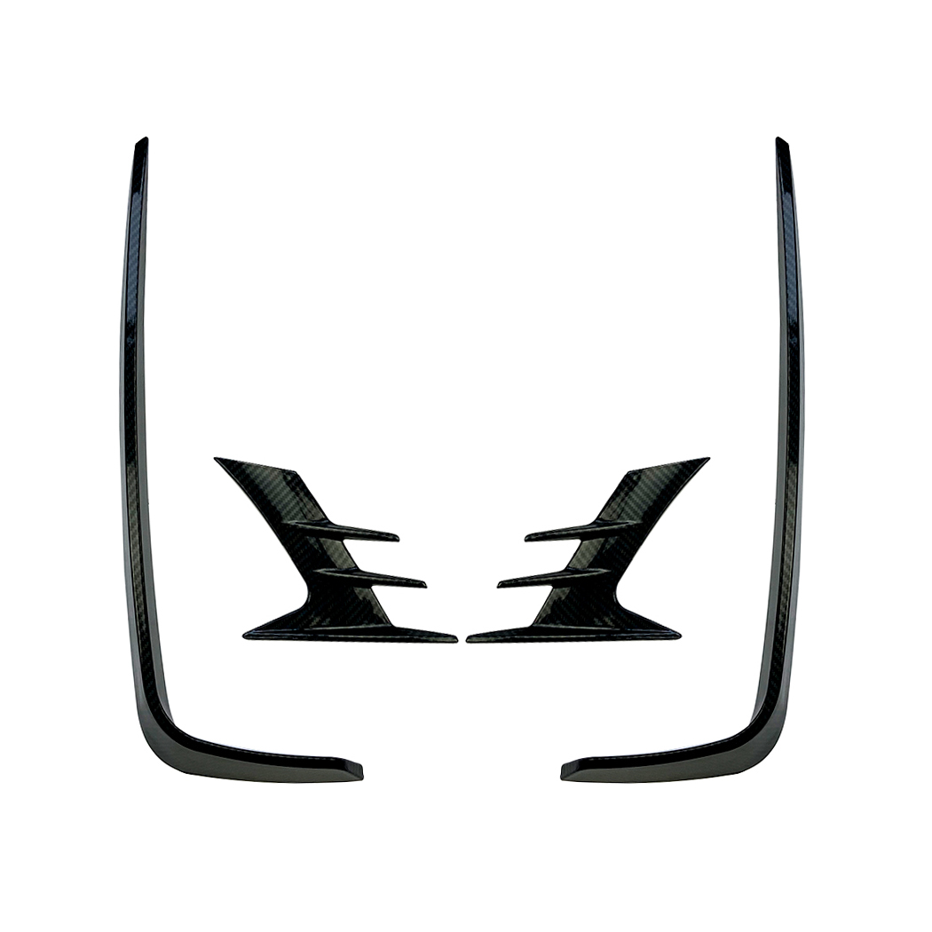 AMP-Z Front Bumper Fins Spoiler Canards For Honda Accord 2018+
