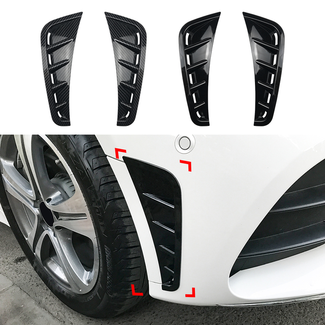 AMP-Z Front Side Splitter Sticker For Mercedes Benz C Class W205 C205 S205 2019+