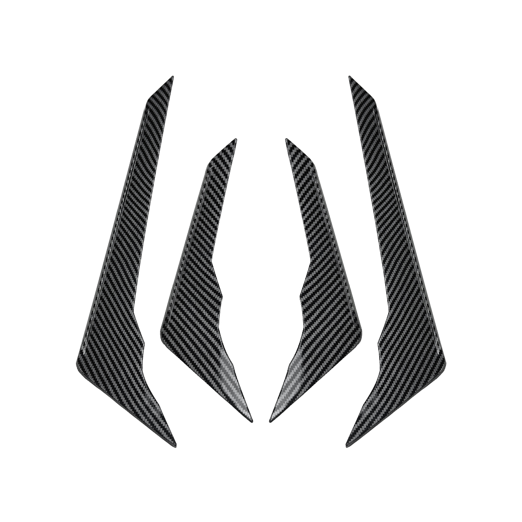 AMP-Z Front Bumper Fins Side Spoiler Canards For Audi Q5 FY Sline Facelift 2021-2024
