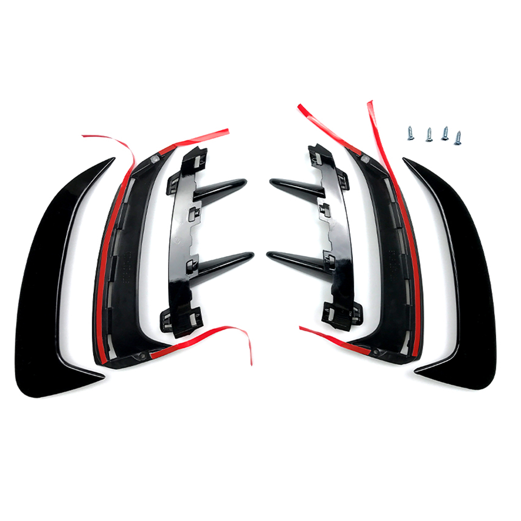 AMP-Z Rear Bumper Fins Spoiler Canards For Mercedes Benz A Class W177 Sedan AMG Line 2018+
