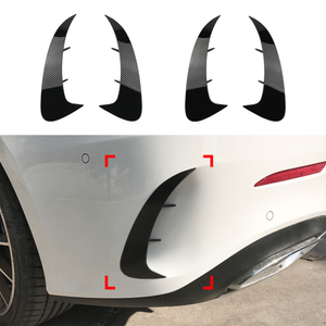 AMP-Z Rear Bumper Fins Spoiler Canards For Mercedes Benz A Class W177 Sedan AMG 2018+