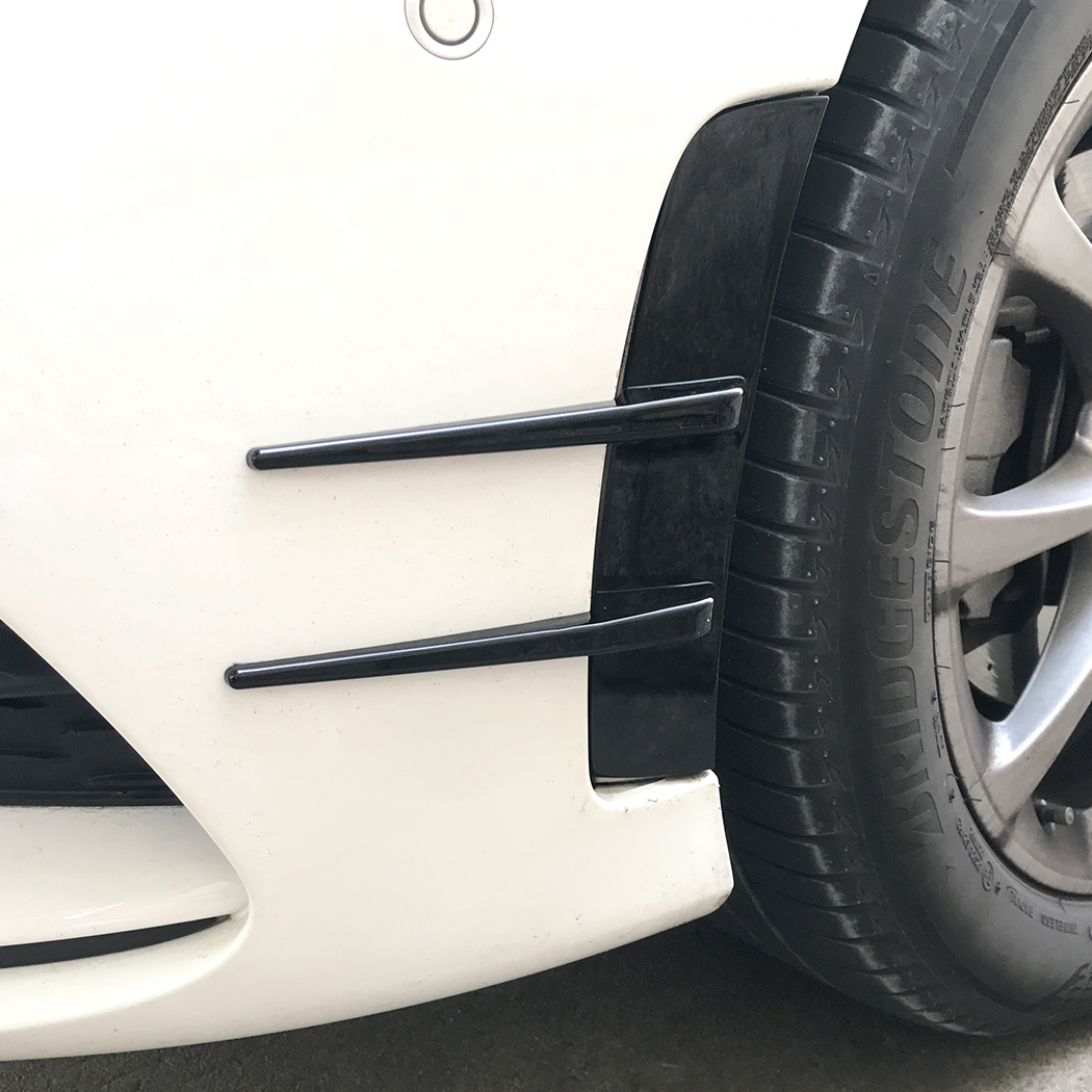 AMP-Z Front Bumper Fins Side Spoiler Canards (Type B) For Mercedes Benz A Class W177 Hatchback/Sedan AMG Line 2018+