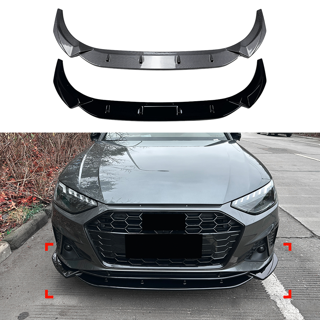 AMP-Z Front Bumper Lip Spiltter For Audi A4 B9.5 Sline 2024+