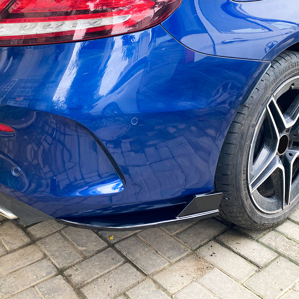 AMP-Z Rear Side Splitter Sticker For Mercedes Benz C Class C Coupe C205 2015-2021
