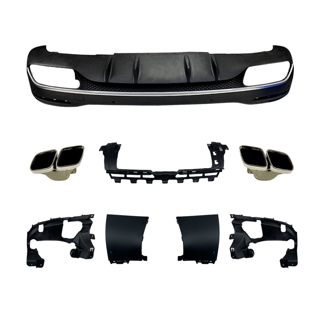 AMP-Z Rear Bumper Spoiler Lip For Mercedes Benz GLE Class W167 X167 AMG-Line 2019+