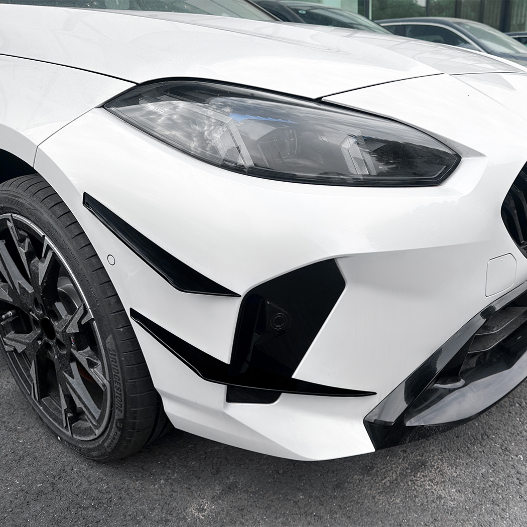 AMP-Z Front Bumper Fins Spoiler Canards For BMW 1 Series F70 2 Series F74 M Sport 2024+