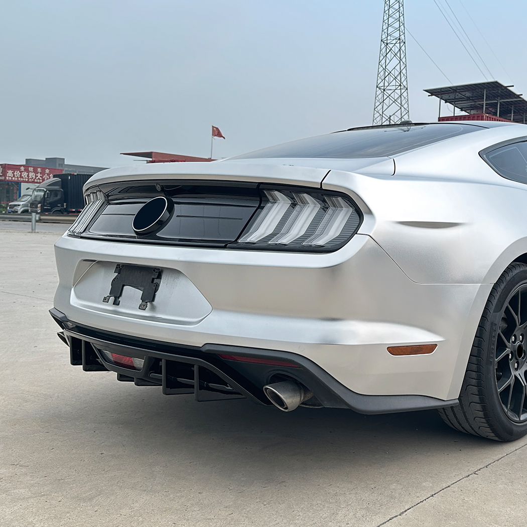 AMP-Z Rear Bumper Spoiler Lip For Ford Mustang MK6.5 2018-2023