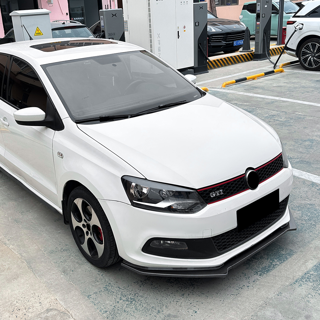 AMP-Z Front Bumper Lip Spiltter For VW Volkswagen Polo 6R GTI 2010-2014