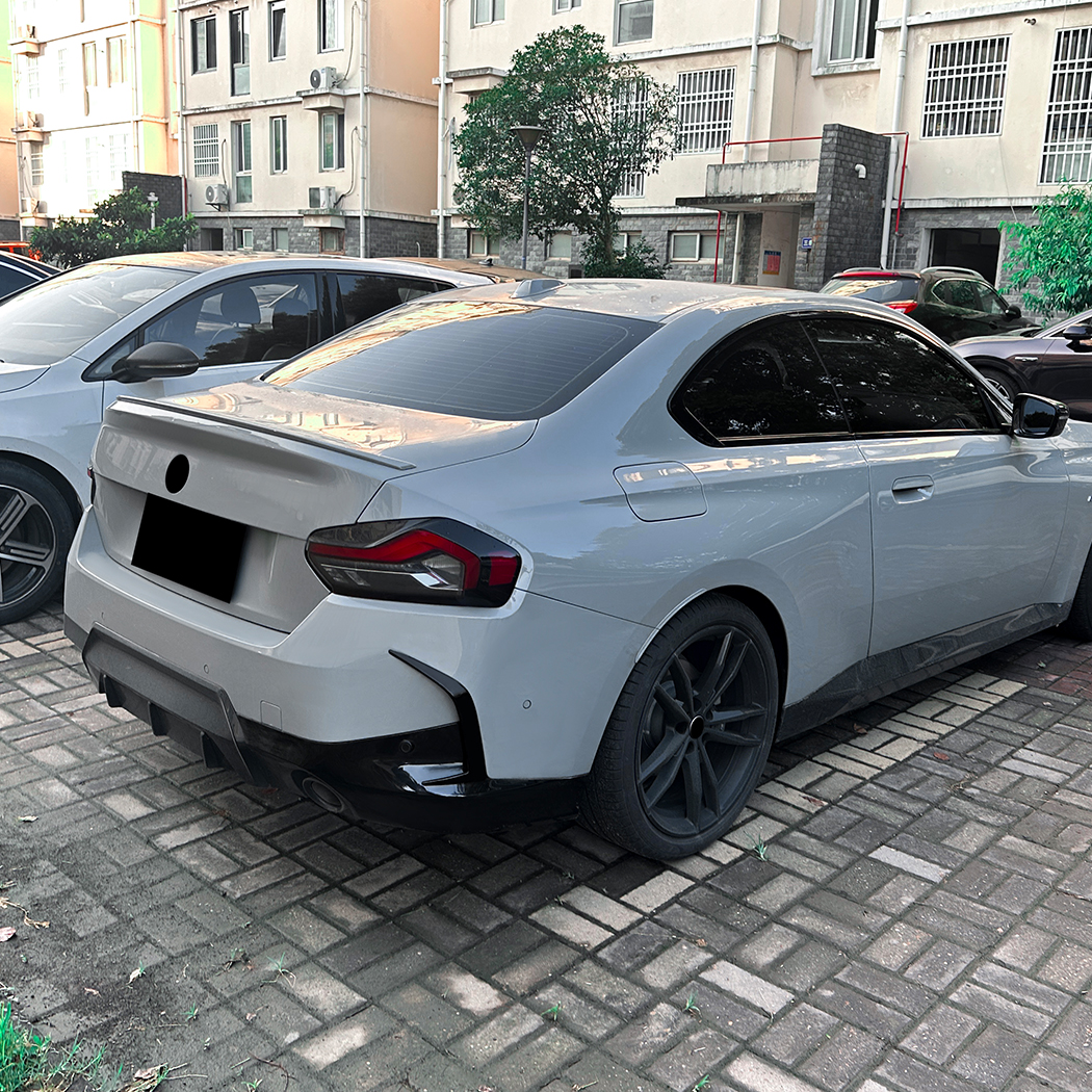 AMP-Z Rear Bumper Fins Spoiler Canards For BMW 2 Series G42 M Sport 2022+