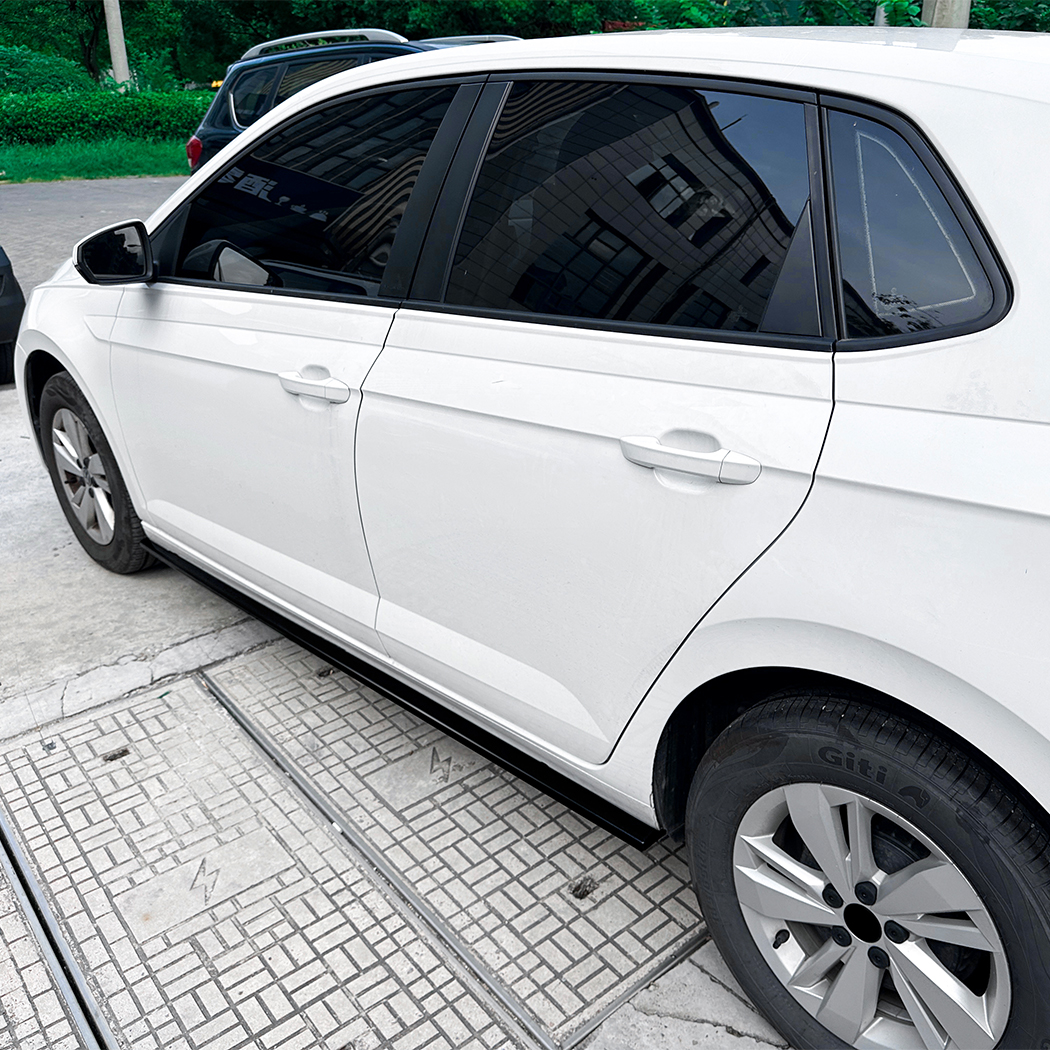 AMP-Z Side Skirt Rocker Panel Splitter Lip For VW Volkswagen Polo MK6 Standard 2018+