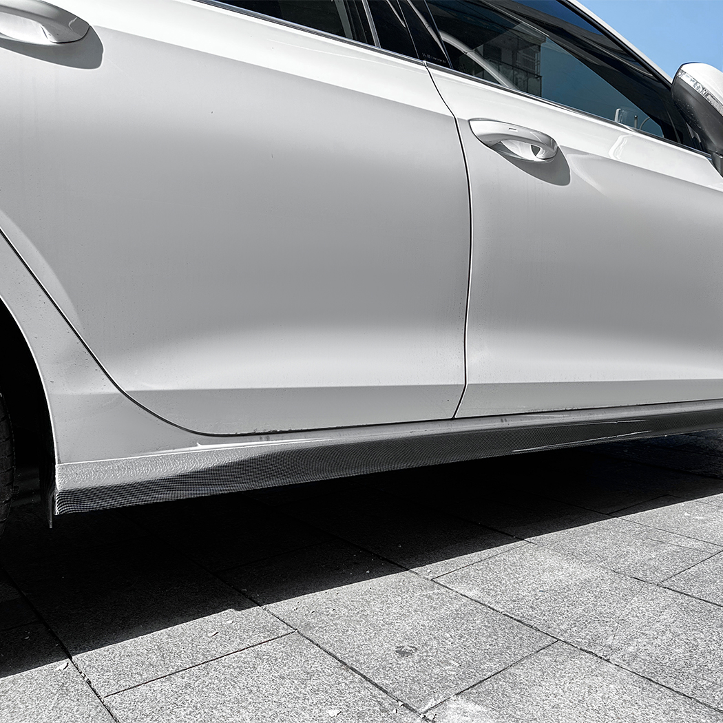 AMP-Z Side Skirt Rocker Panel Splitter Lip For VW Volkswagen Golf MK8 8.5 GTI Rline 2020+