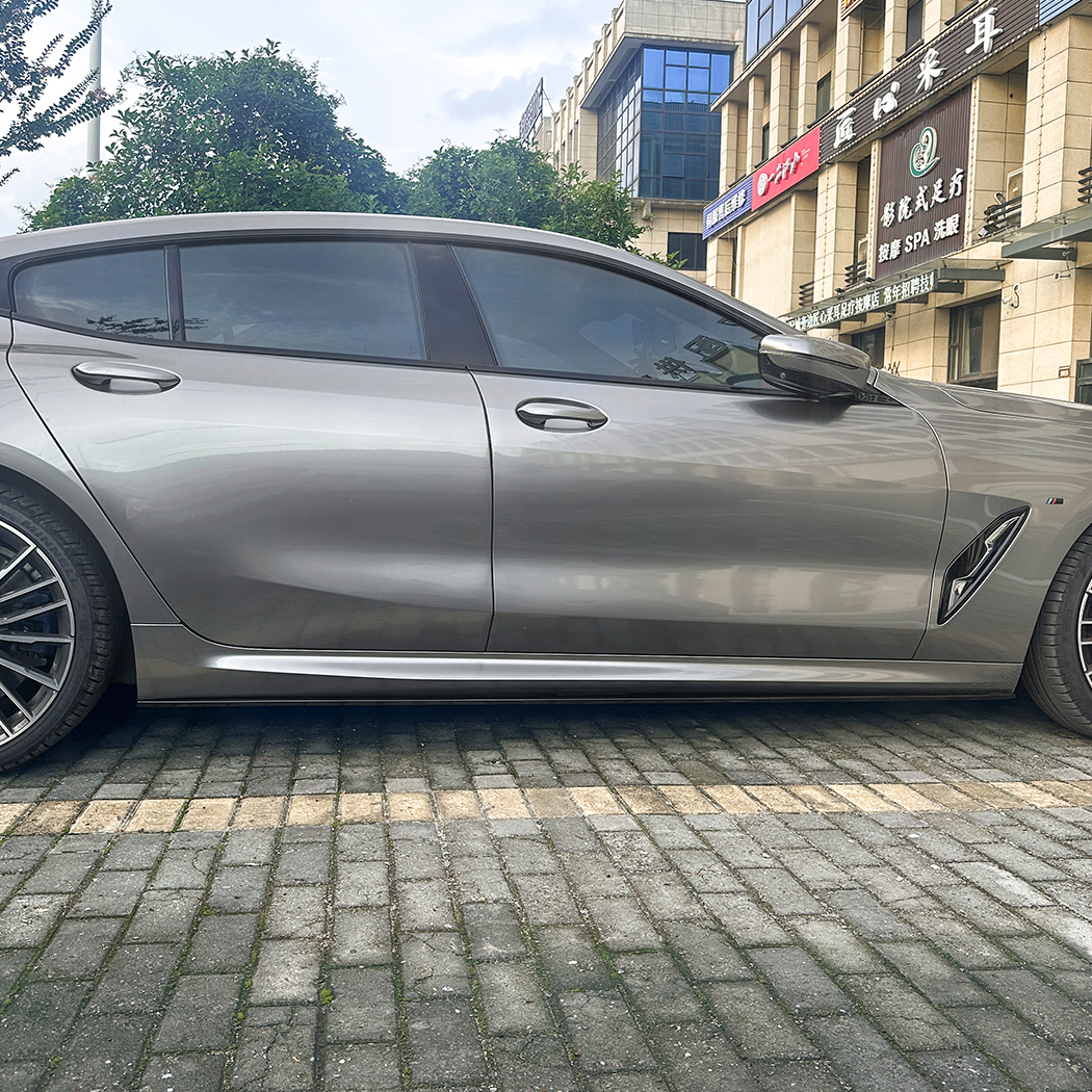 AMP-Z Side Skirt Rocker Panel Splitter Lip For BMW 8 Series G16 Gran Coupe M Sport 2019+
