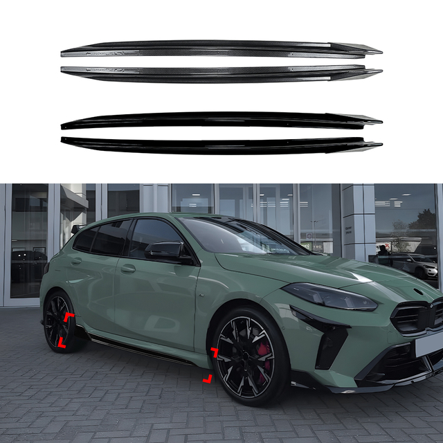 AMP-Z Side Skirt Rocker Panel Splitter Lip For BMW 1 Series F70 M Sport 2025+