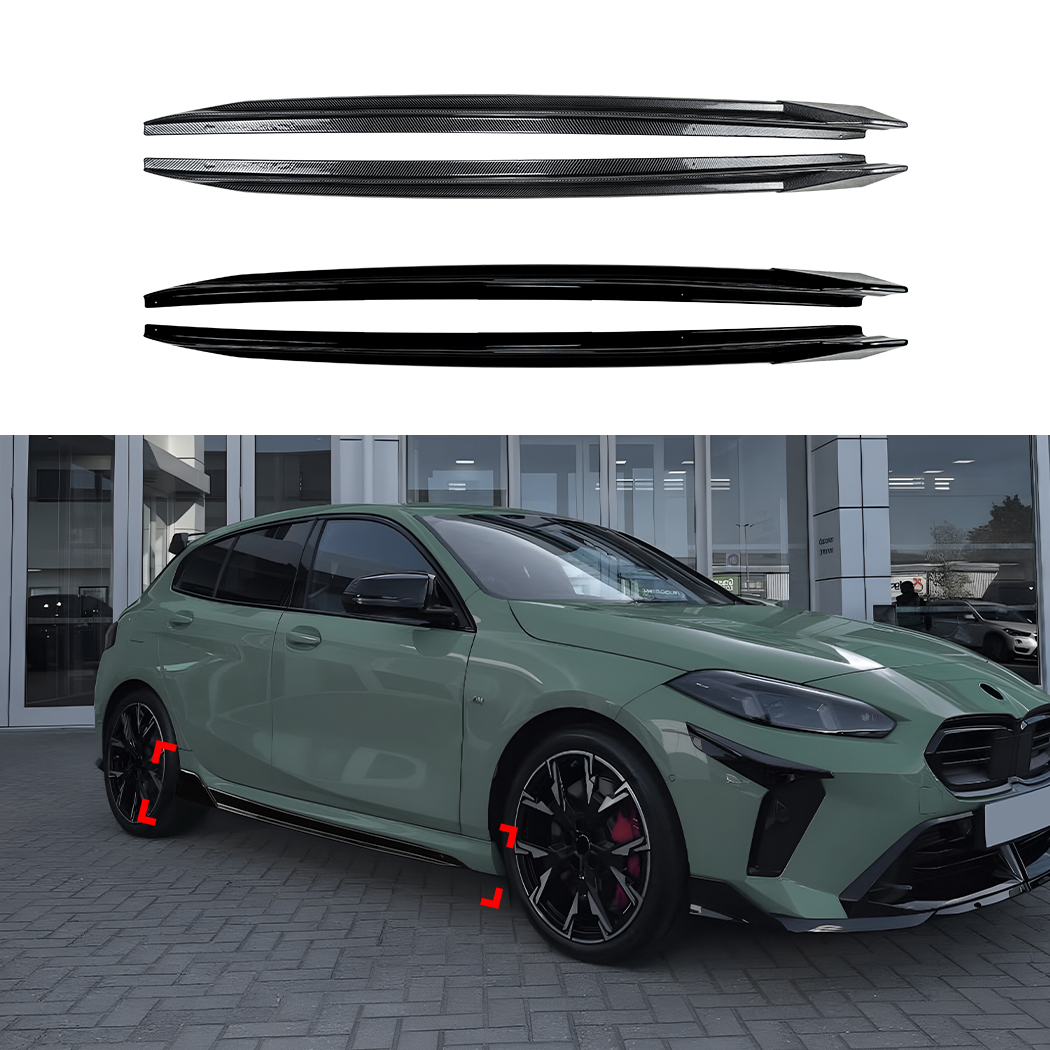 AMP-Z Side Skirt Rocker Panel Splitter Lip For BMW 1 Series F70 M Sport 2025+