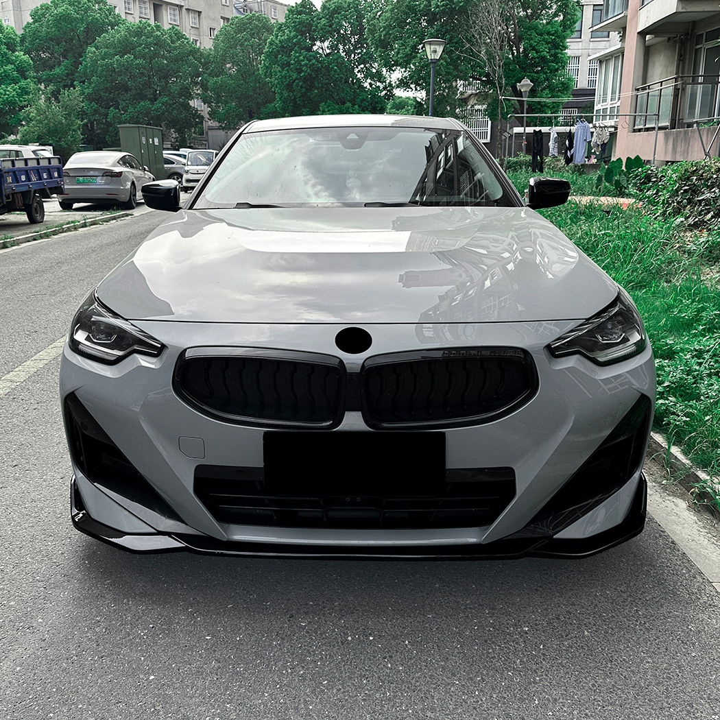 AMP-Z Front Bumper Lip Spiltter For BMW 2 Series Coupe G42 M Sport 2022+