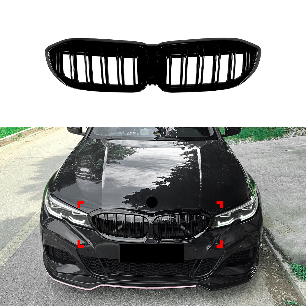 AMP-Z Front Bumper Grille Grill For BMW 3 Series G20 Pre-facelift 2019-2022