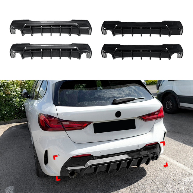 AMP-Z Rear Bumper Spoiler Lip For BMW 1 Series F40 M Sport 2019-2024