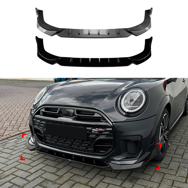 AMP-Z Front Bumper Lip Splitter For BMW Mini Cooper JCW F65 F66 F67 2024+