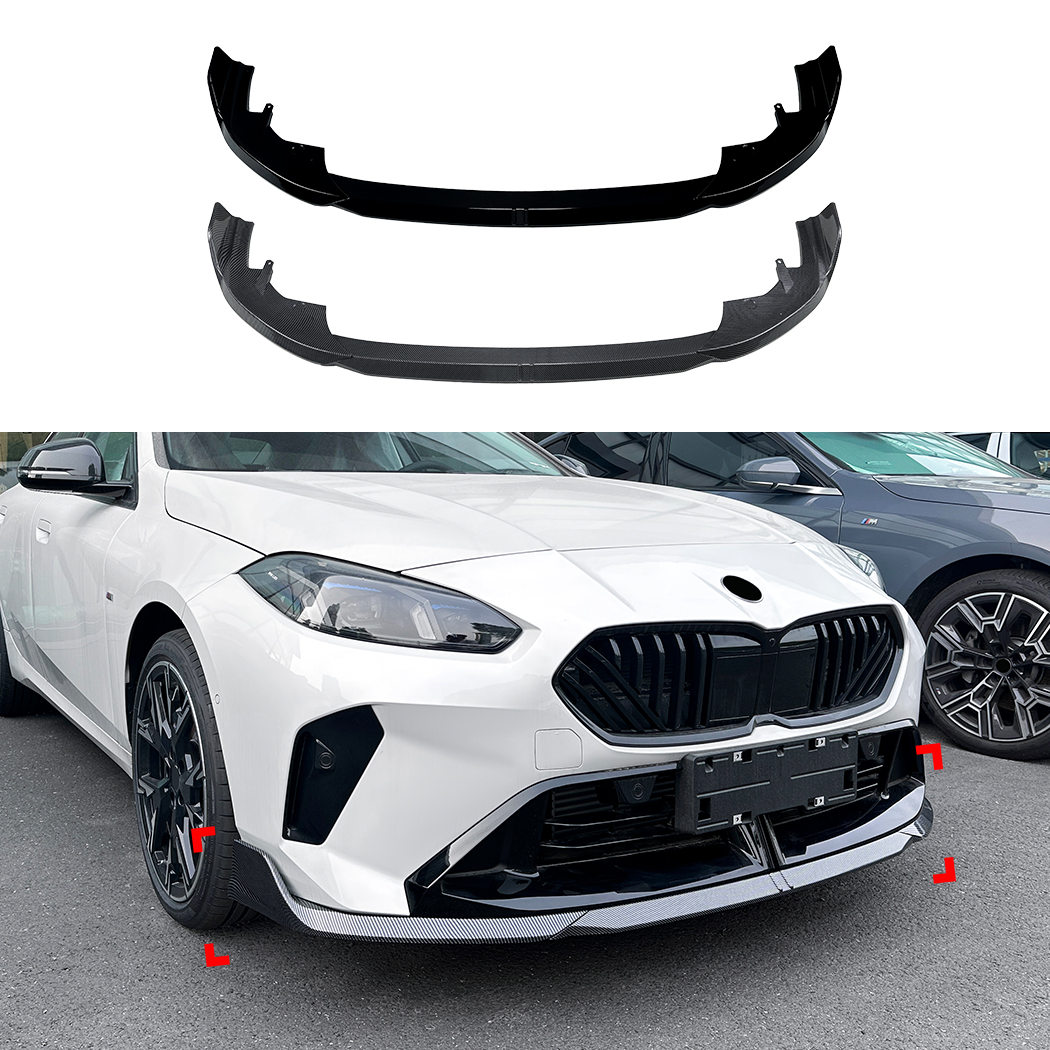 AMP-Z Front Bumper Lip Spiltter For BMW 1 Series F70 2 Series F74 M Sport 2024+