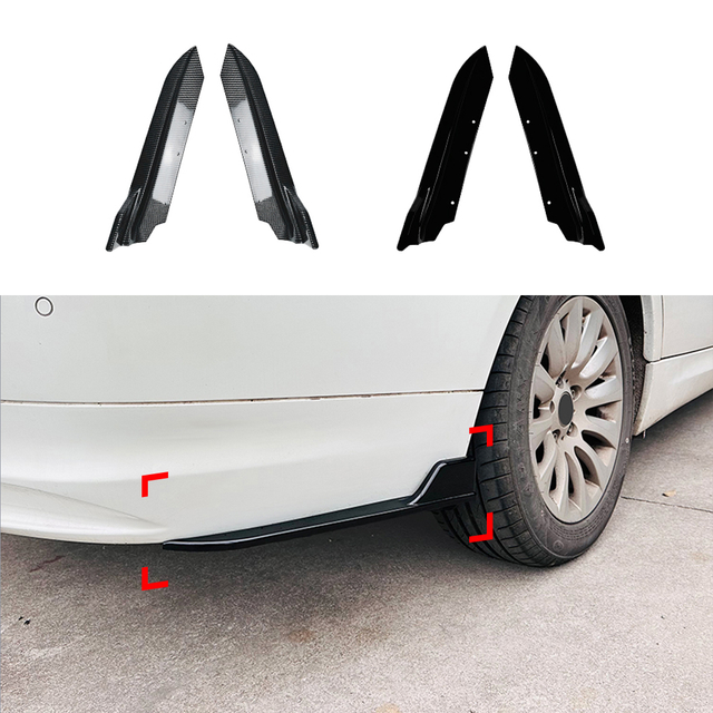 AMP-Z Rear Side Splitter Sticker For BMW 3 Series E90 2005-2012