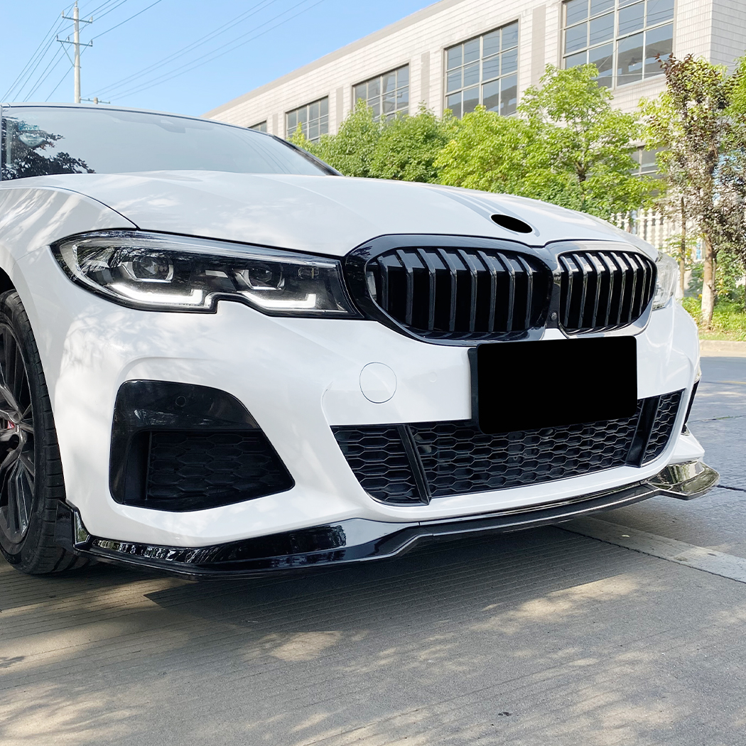 AMP-Z Front Bumper Lip Spiltter For BMW 3 Series G20 M Pack Pre-facelift 2019-2022