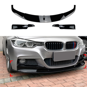 AMP-Z Front Bumper Lip Spiltter Front Side Splitter Sticker For BMW 3 Series F30 F31 M Pack 2013-2019