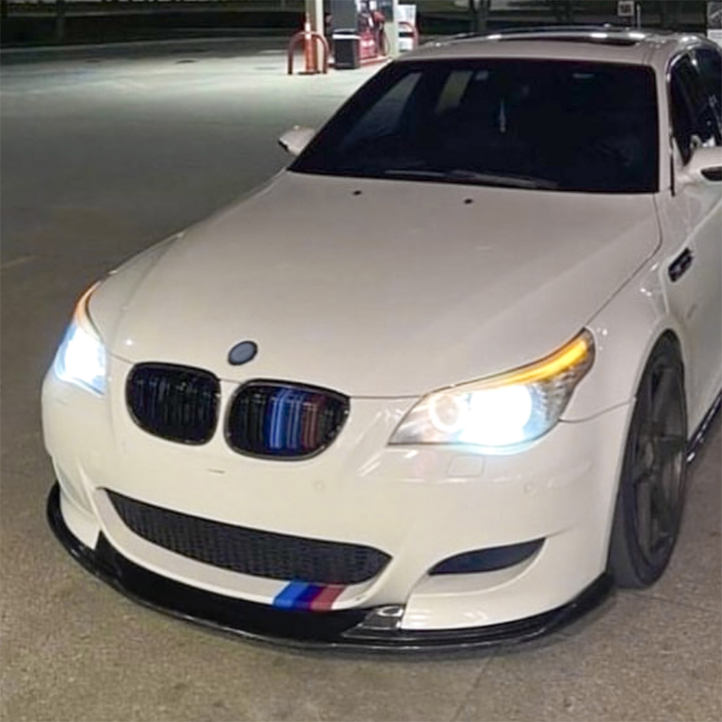 AMP-Z Front Bumper Lip Spiltter For BMW 5 Series E60 E61 M5 2005-2010
