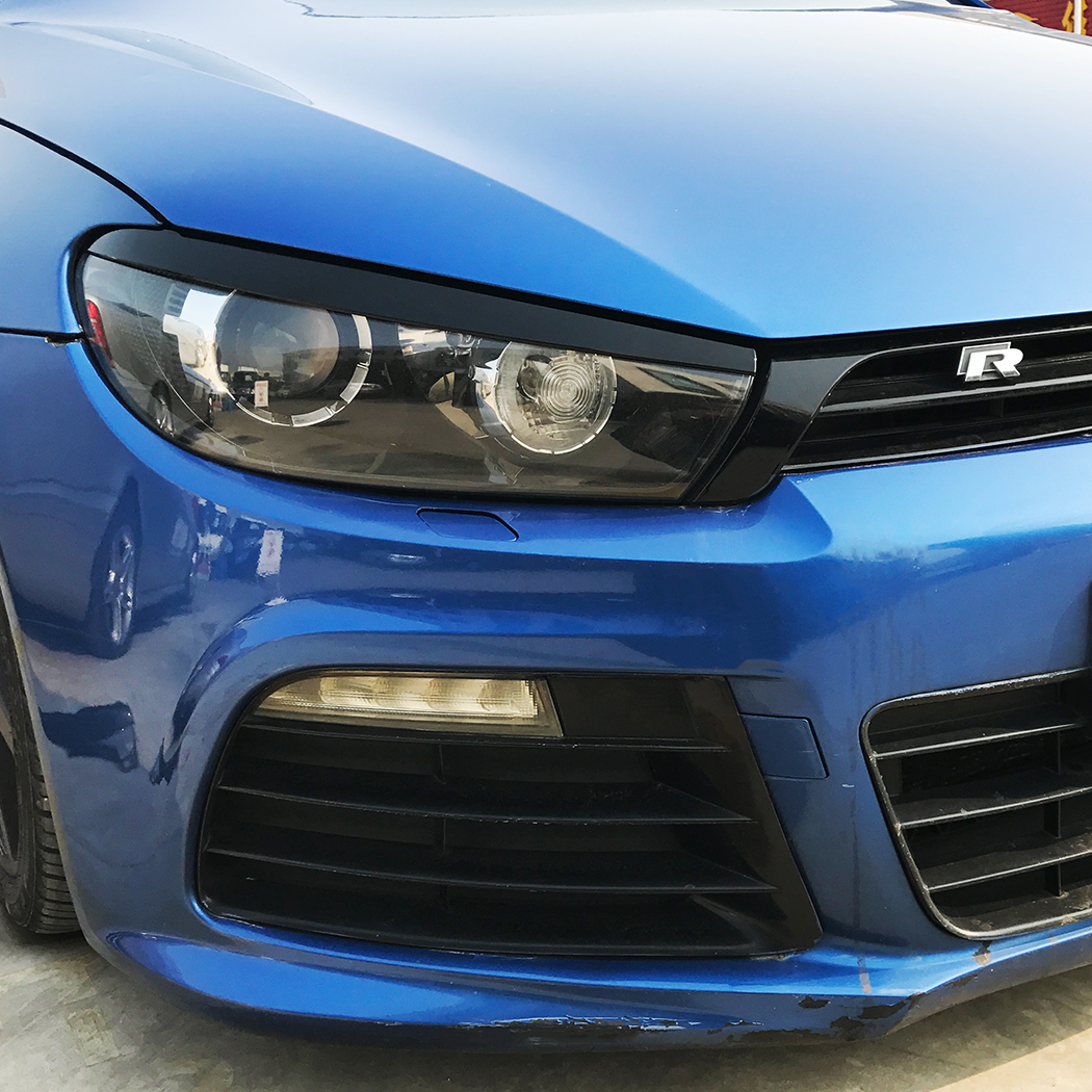 AMP-Z Headlight Eyebrows Eyelids Sticker For VW Volkswagen Scirocco MK3 2009-2017