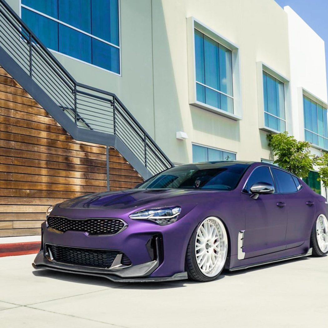 AMP-Z Front Bumper Lip Spiltter For Kia Stinger 2018+