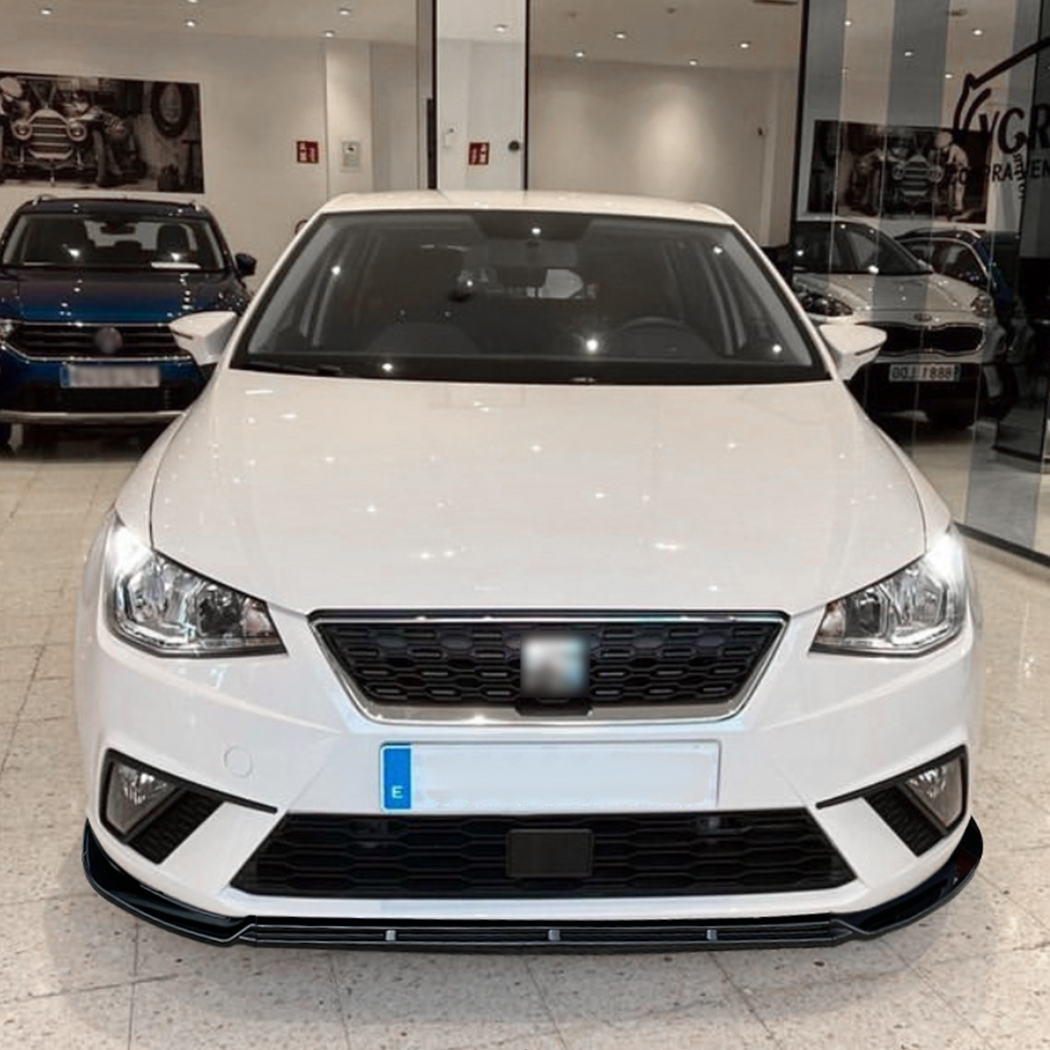 AMP-Z Front Bumper Lip Spiltter For Seat Ibiza MK5 Standard/FR 2018+