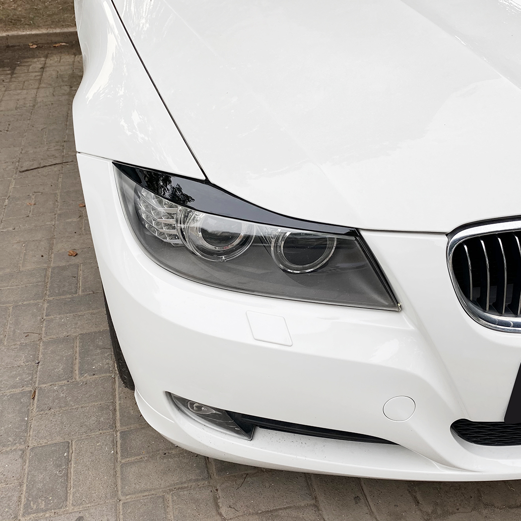 AMP-Z Headlight Eyebrows Eyelids Sticker For BMW 3 Series E90 E91 2005-2012