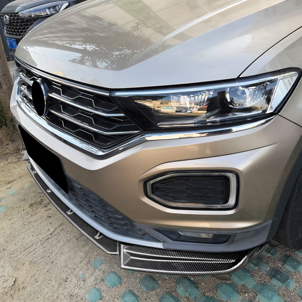 AMP-Z Front Bumper Lip Splitter For VW Volkswagen T-Roc Standard 2018-2022