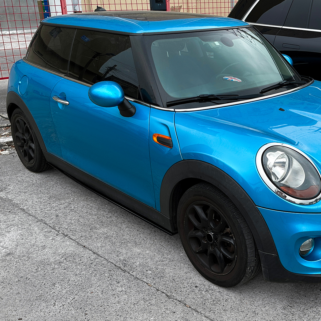 AMP-Z Side Skirt Rocker Panel Splitter Lip For BMW Mini Cooper F56 F57 3-Doors Standard 2014-2024