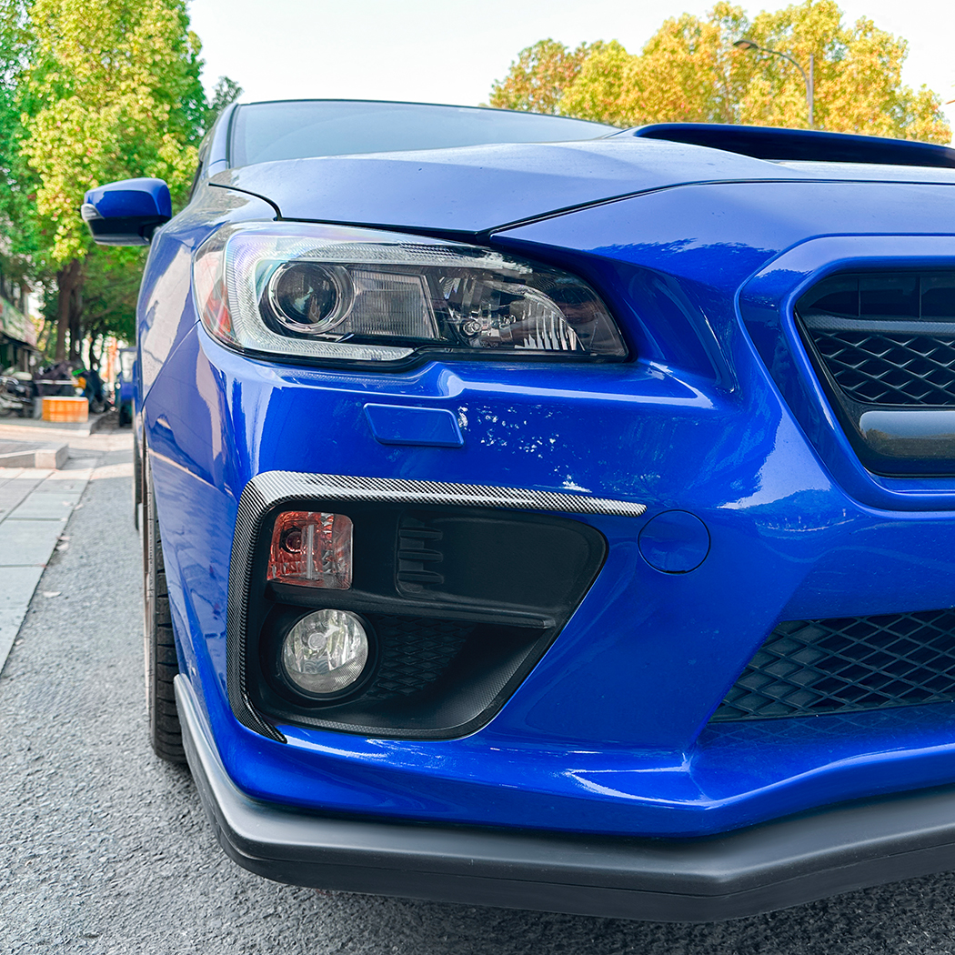 AMP-Z Front Bumper Fins Spoiler Canards For Subaru WRX STI VA Pre-facelift 2014-2016