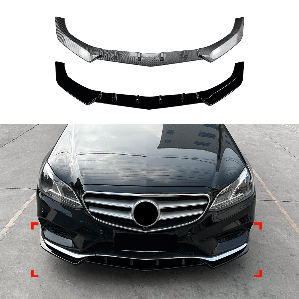AMP-Z Front Bumper Lip Spiltter For Mercedes Benz E Class W212 Facelift AMG-Line 2012-2015