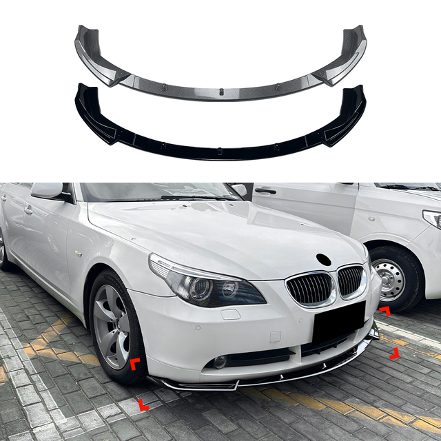 AMP-Z Front Bumper Lip Spiltter For BMW 5 Series E60 E61 2004-2007
