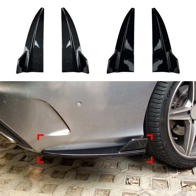 AMP-Z Rear Side Splitter Sticker For Mercedes Benz S205 2015-2021