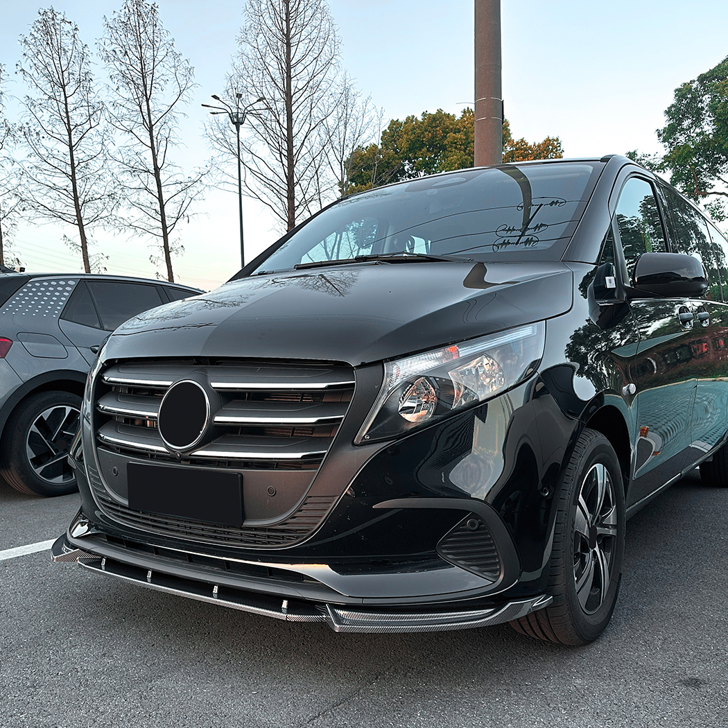 AMP-Z Front Bumper Lip Spiltter For Mercedes Benz Vito W447 2024+